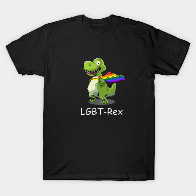 LGBT Rex, Dinosaur, Gay Pride T-Shirt by iHeartDinosaurs